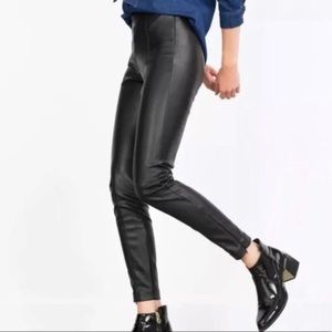 ZARA Basics Faux Leather Leggings